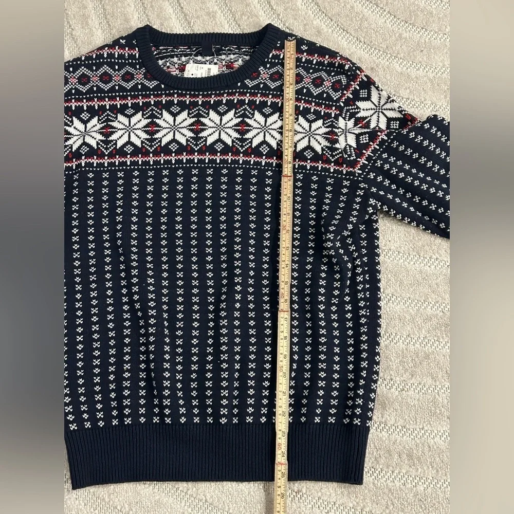 NWT Men’s J. Crew 100% Cotton Fair Isle Sweater - M